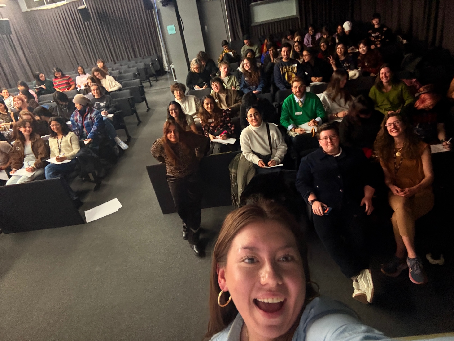 Speaking to a full room
